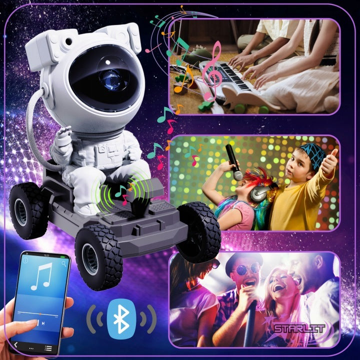 Star Projector Astronaut Lunar Driving Vehicle with 4in1 Speaker Manufacturer code 12345