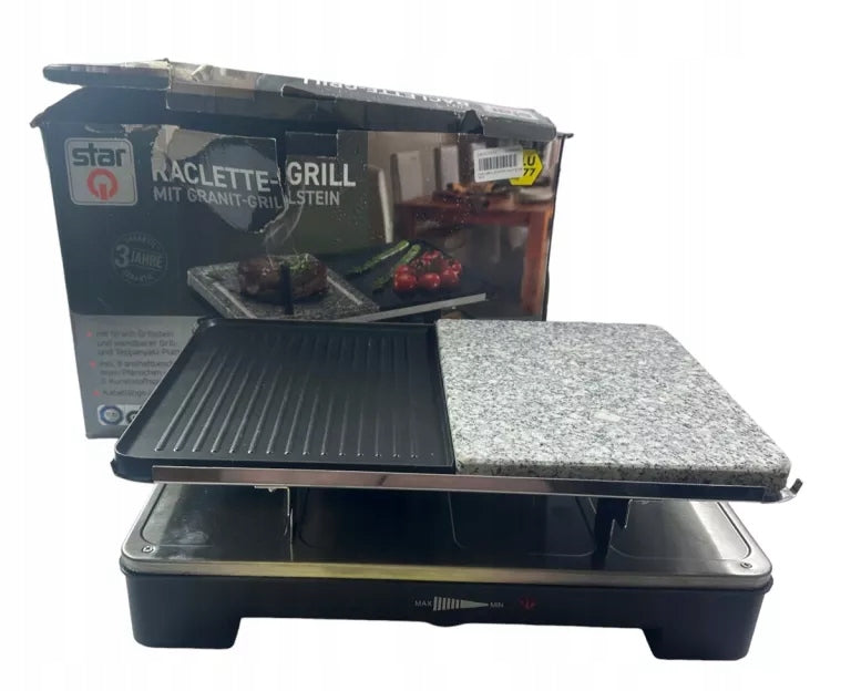 StarQ Raclette 3in1 Electric Grill with Granite Stone8