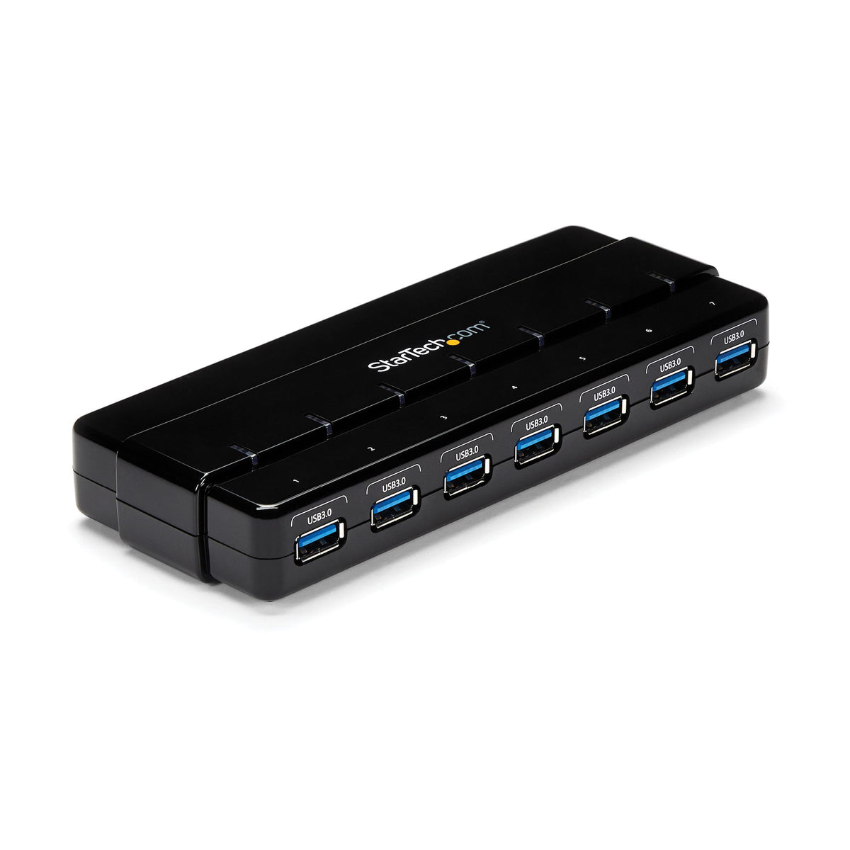 StarTech ST7300USB3B 7-Port USB 3.2 Gen 1 Hub with Power Adapter