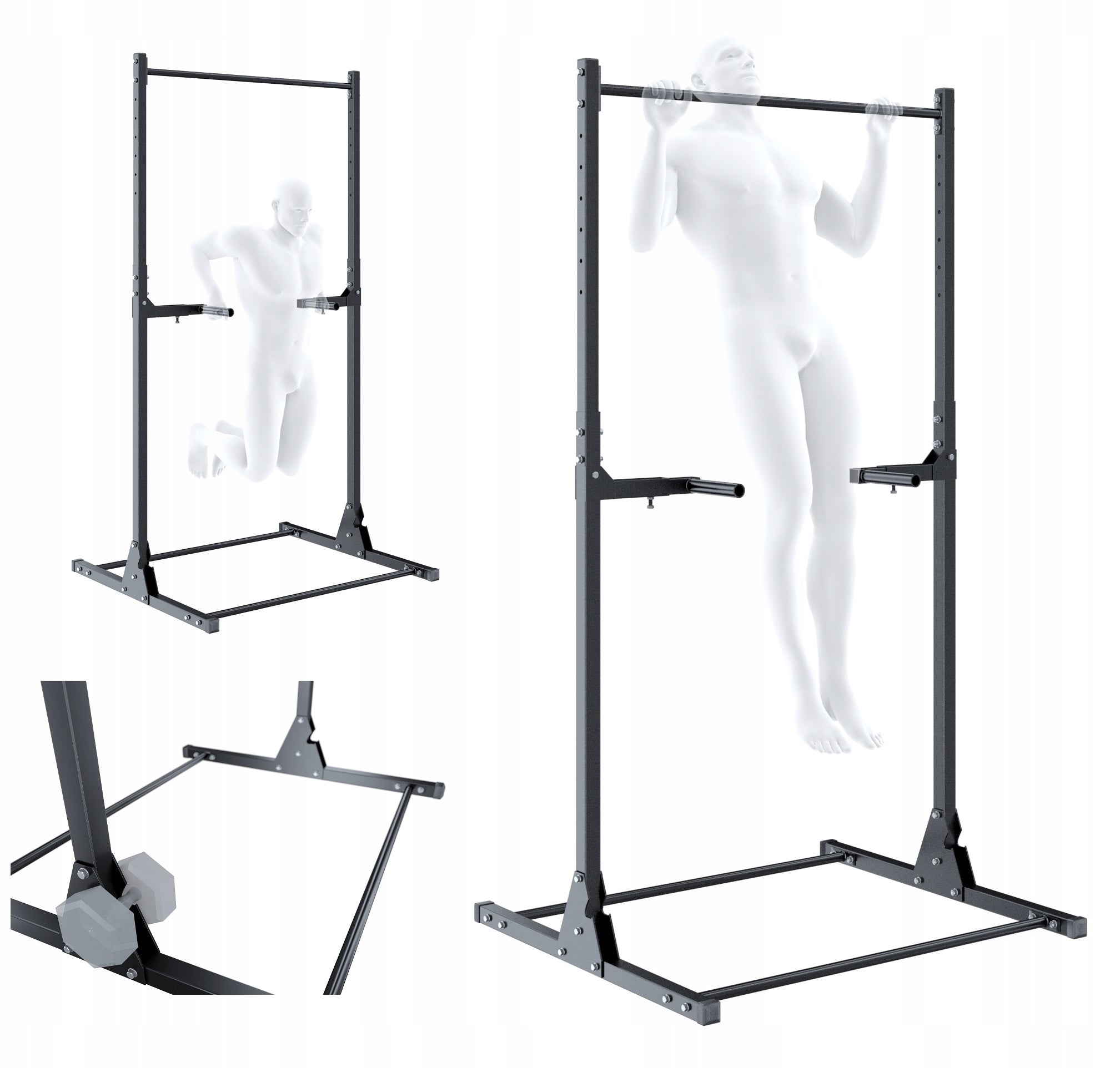 Stationary bar + dip handrail for pull-up S4 EAN (GTIN) 5904094262045