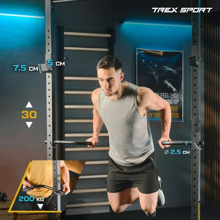 Stationary pull-up bar handrails for dip exercises 300kg Trex Sport Brand Trex Sport
