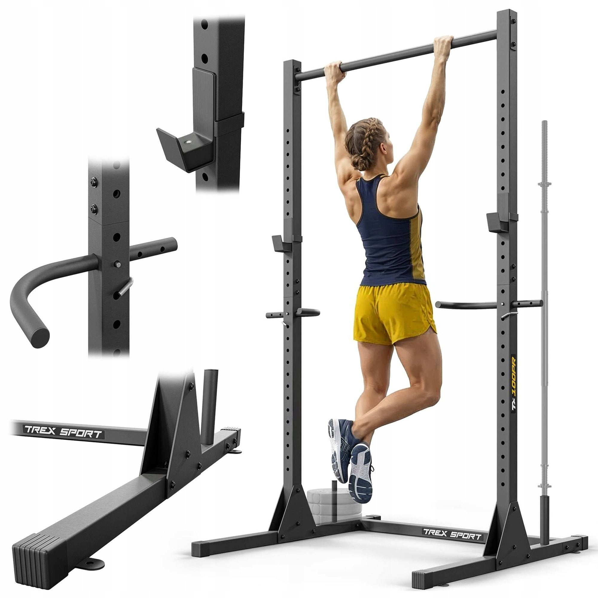 Stationary pull-up bar handrails for dip exercises 300kg Trex Sport
