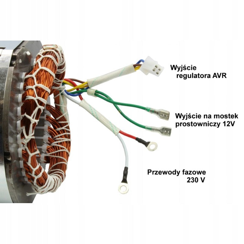 Stator 70 mm 230V Generator For Generator Set COPPER WINDING Brand Barracuda