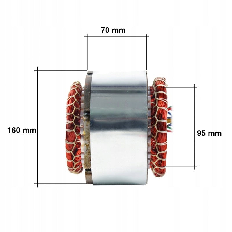 Stator 70 mm 230V Generator For Generator Set COPPER WINDING Manufacturer code 701FCU