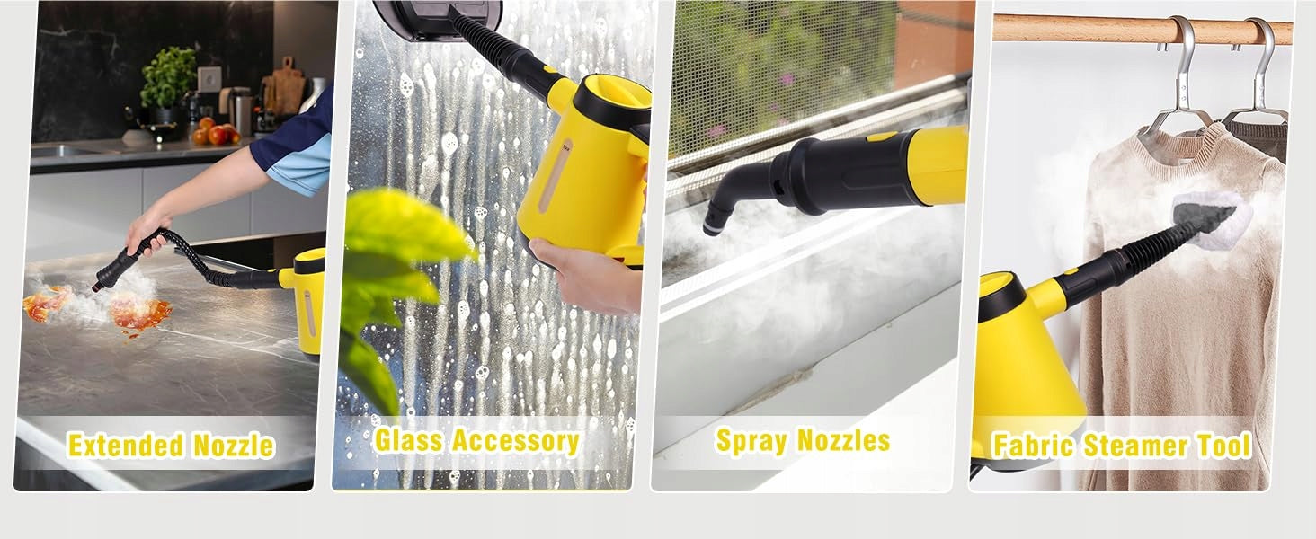 Steam Cleaner Hand Steamer Fugue Cleaner 1200W 400ml Quick (165) Brand no brand