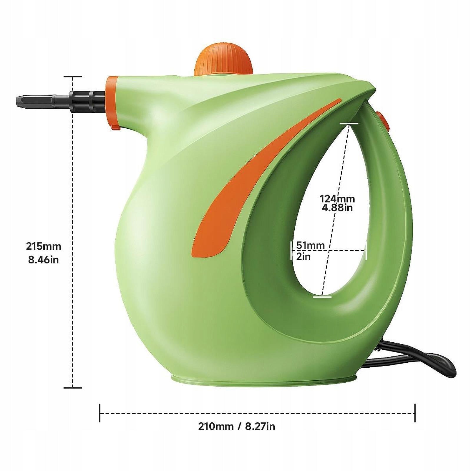 Steam Cleaner for Home, 1200W Steam Cleaning, Fabric Steaming Tool Green Packaging status original