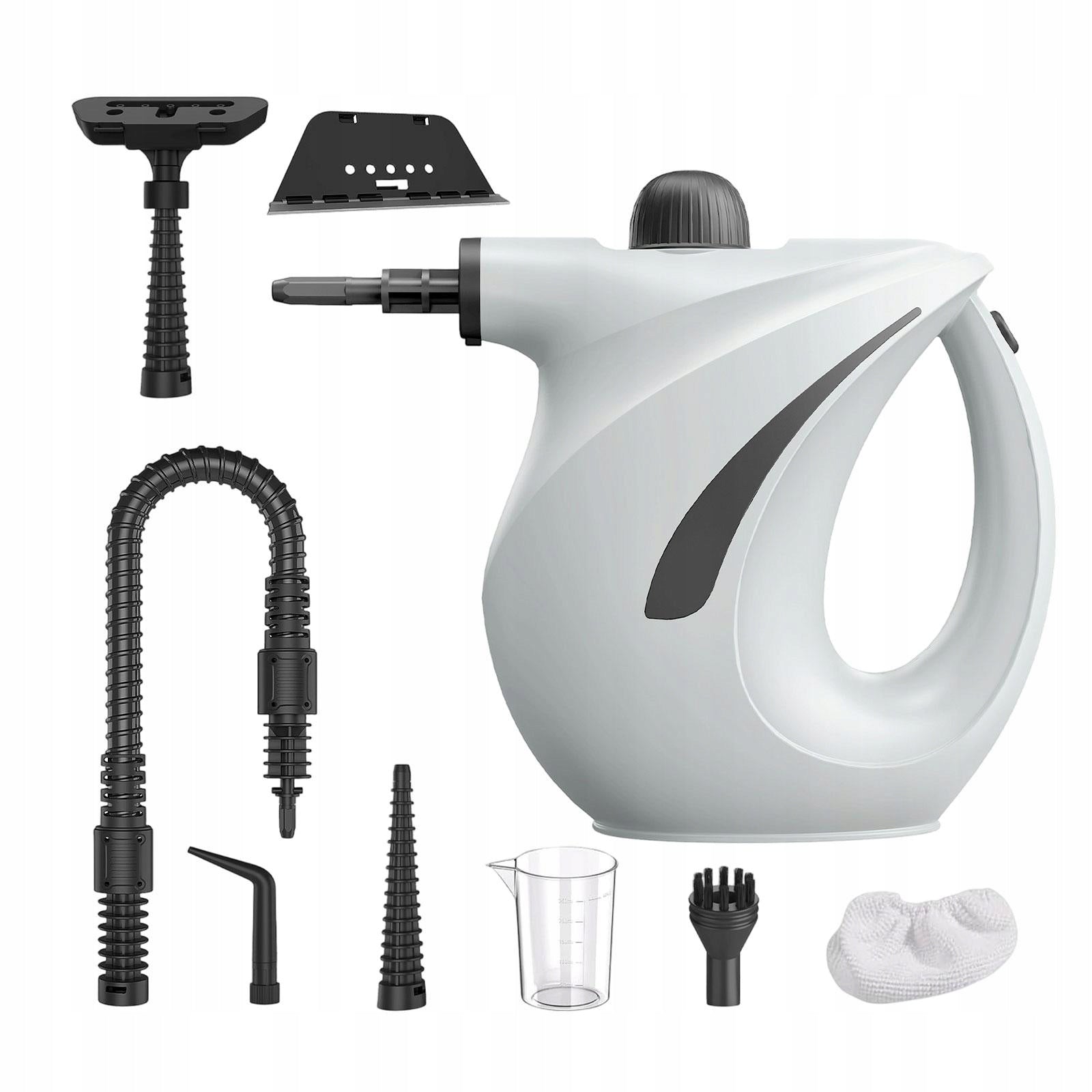 Steam Cleaner with Accessories and 700ml Water Tank, Efficient Gray