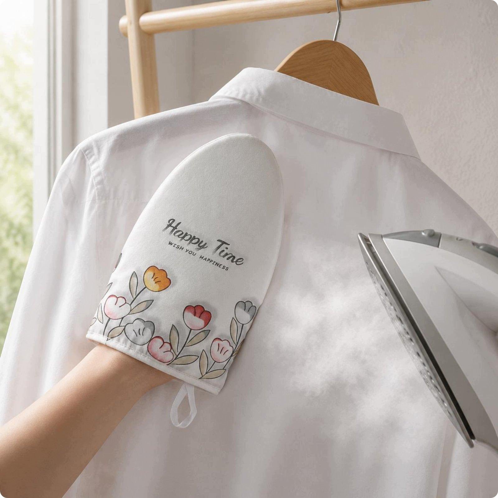 Steam Iron for Clothes Heat Resistant Handheld Ironing Board Laundry Tulip
