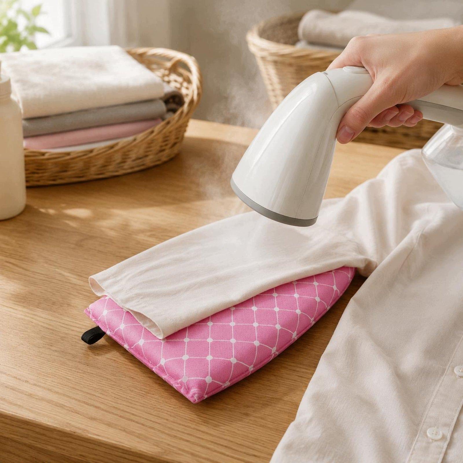 Steam Iron for Clothes Heat Resistant Handheld Ironing Pointed Head Gray Packaging status original