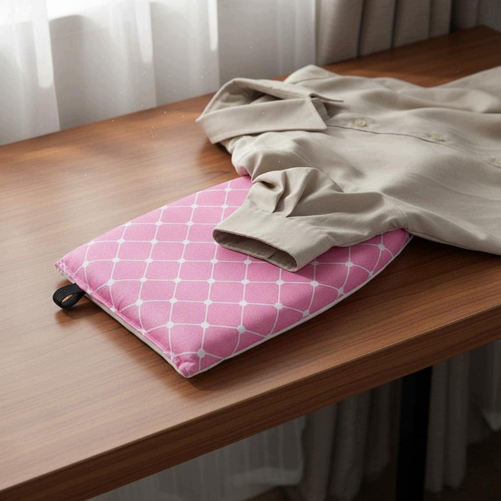 Steam Iron for Clothes Heat Resistant Handheld Ironing Pointed Head Pink Packaging status original
