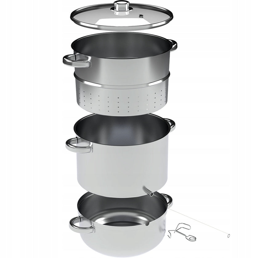 Steam Juicer 8L Stainless Steel Juice Pot Steamer Induction Gas LARGE Manufacturer code 800508