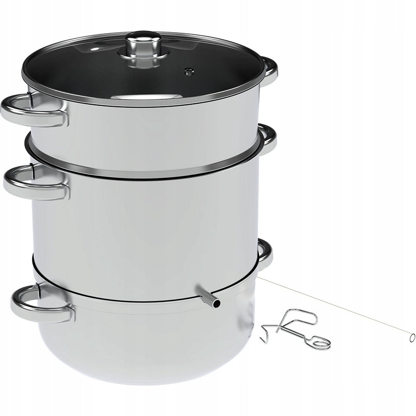 Steam Juicer 8L Stainless Steel Juice Pot Steamer Induction Gas LARGE