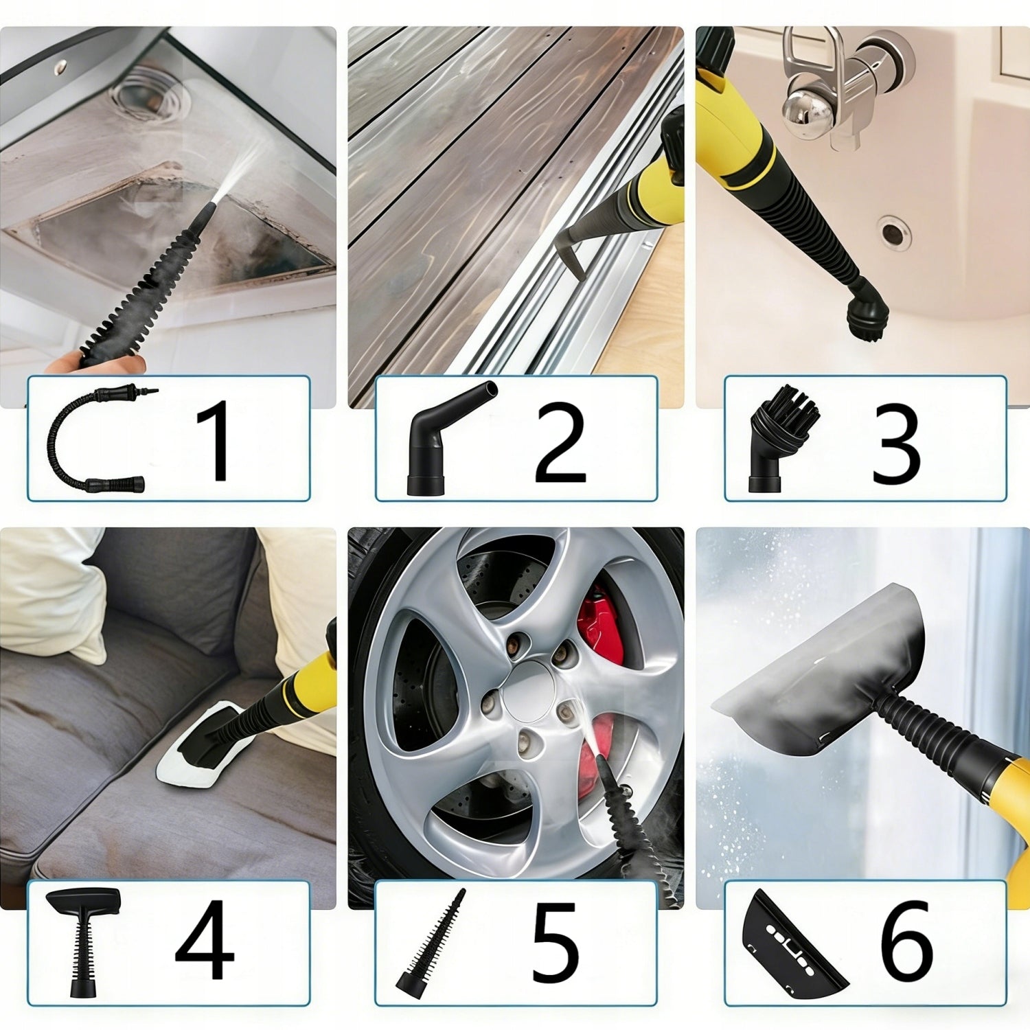 Steam Washer Handheld Steam Mop for Car Grout Window Cleaner for Home Product weight 1.4 kg