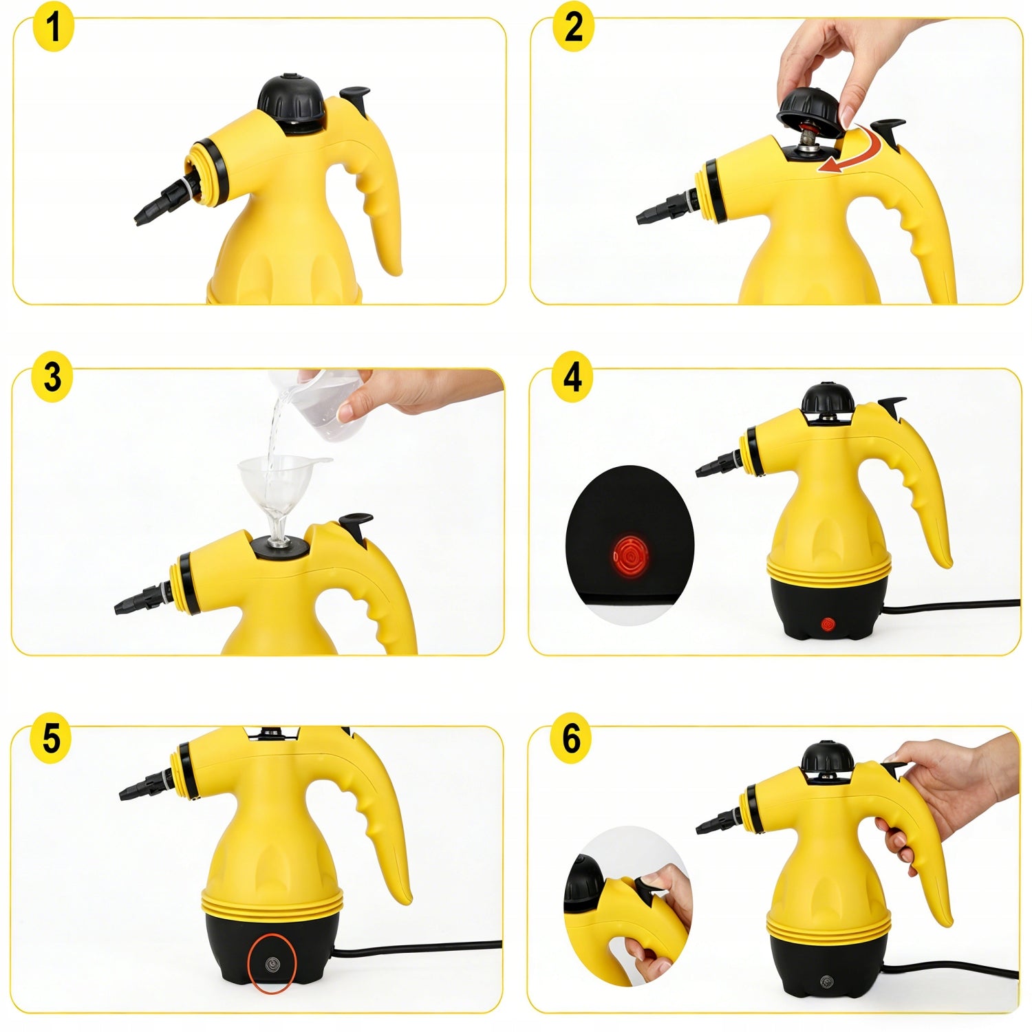Steam Washer Handheld Steam Mop for Car Grout Window Cleaner for Home Product weight with unit packaging 1.4 kg