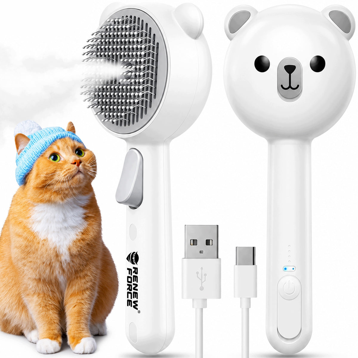 Steam brush Renew Force soft with USB steam adjustment
