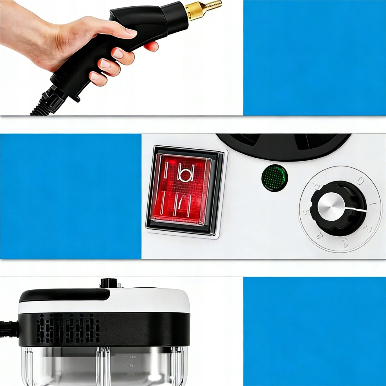 Steam cleaner 2500W 3 bar hand steamer 1000ml Type steam washer