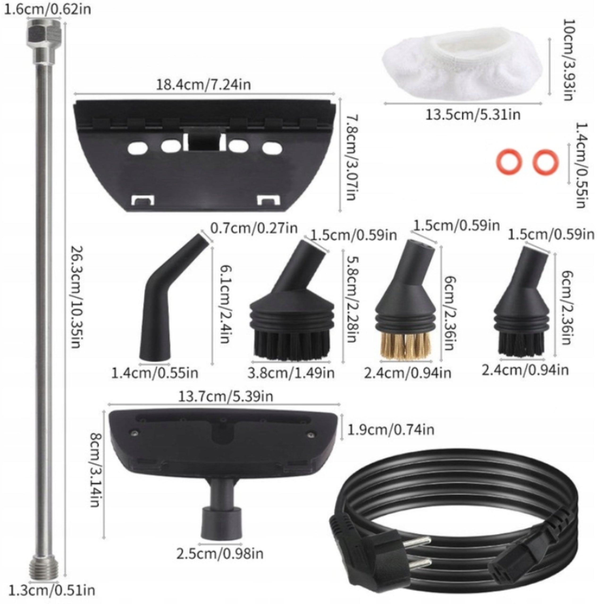 Steam cleaner Bedee 2500 W 1200 ml with touch screen Model Maszyna czyszcząca