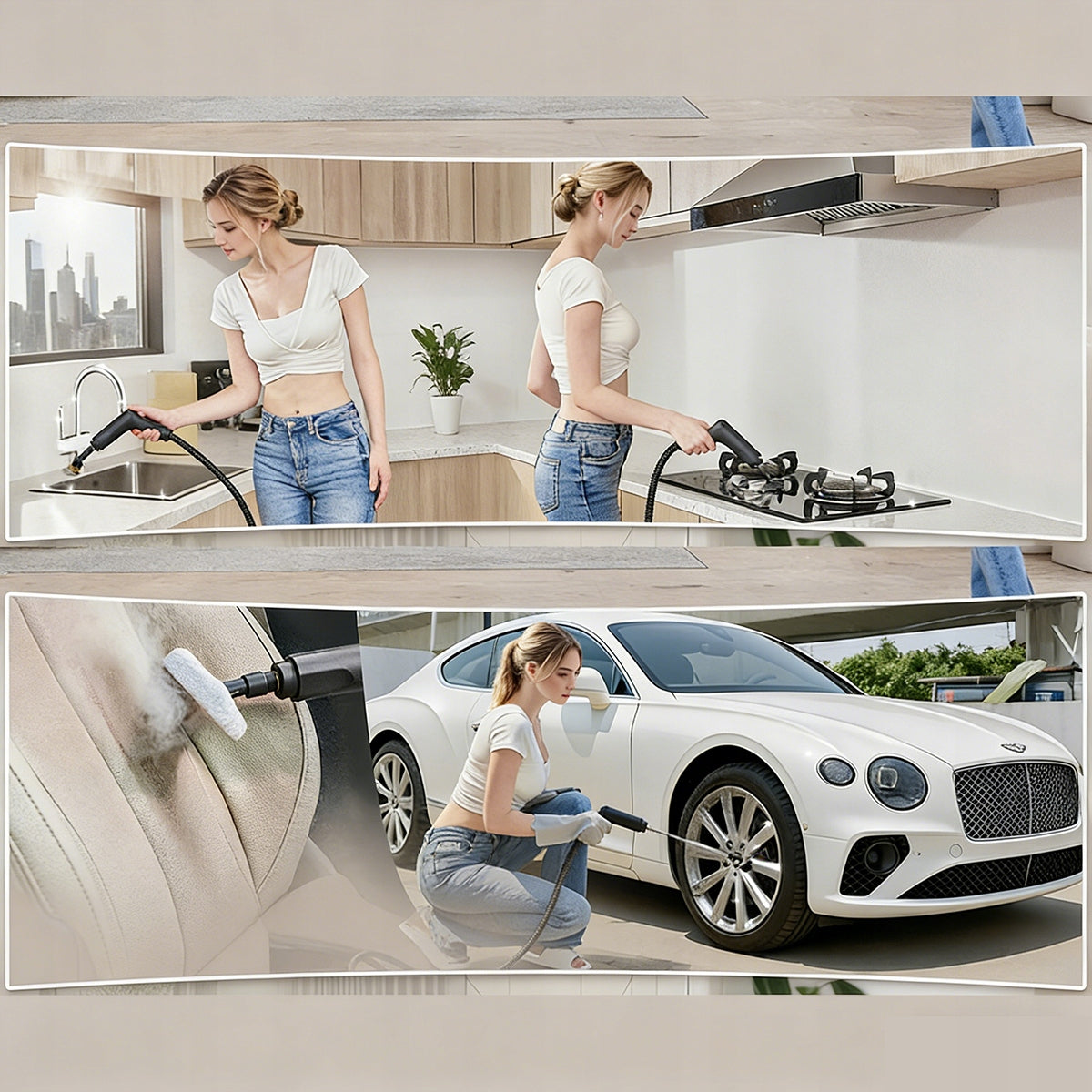 Steam cleaner steamer cleaning mop device for cleaning 2500w Model 4016083209953