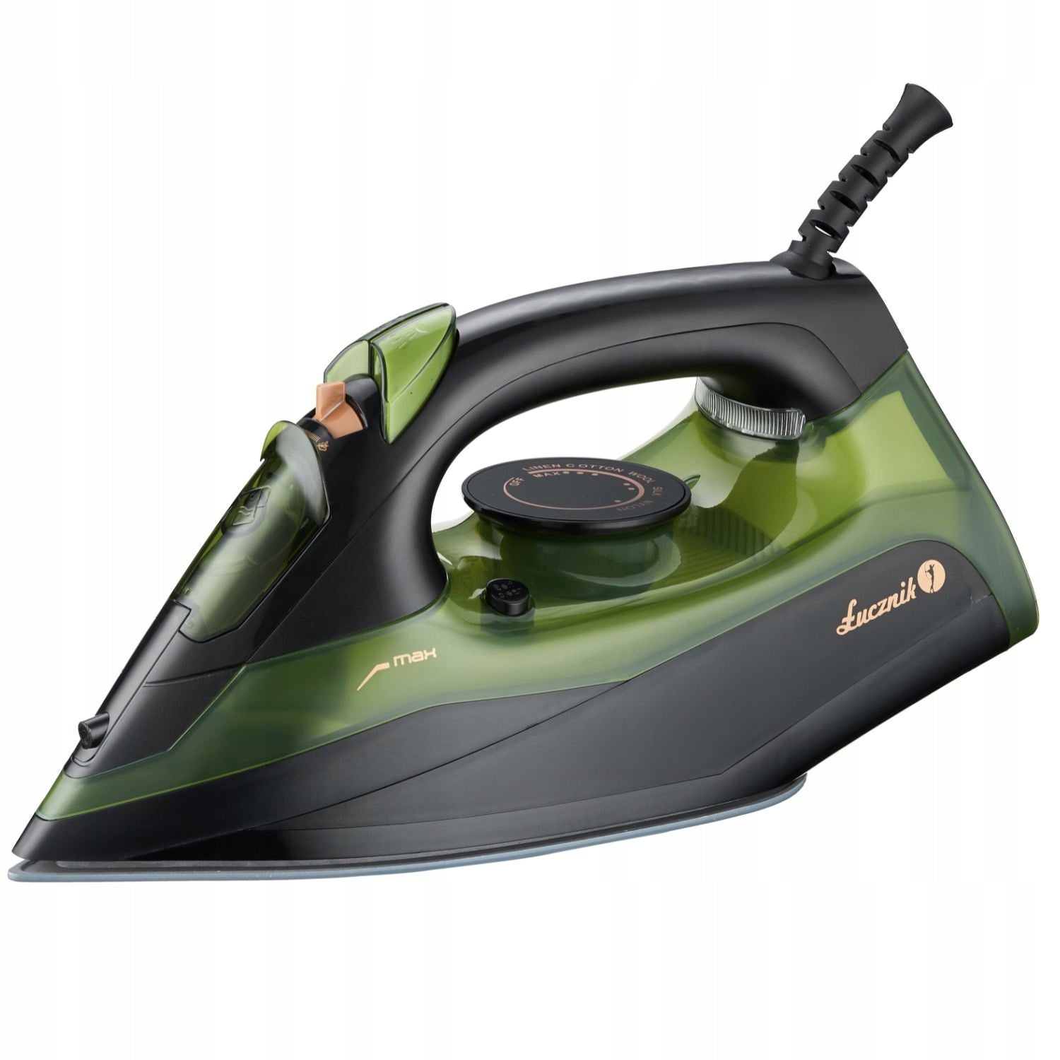 Steam iron strong 3000W firefighter ceramic vertical pressing Anti-Calc Dominant color green