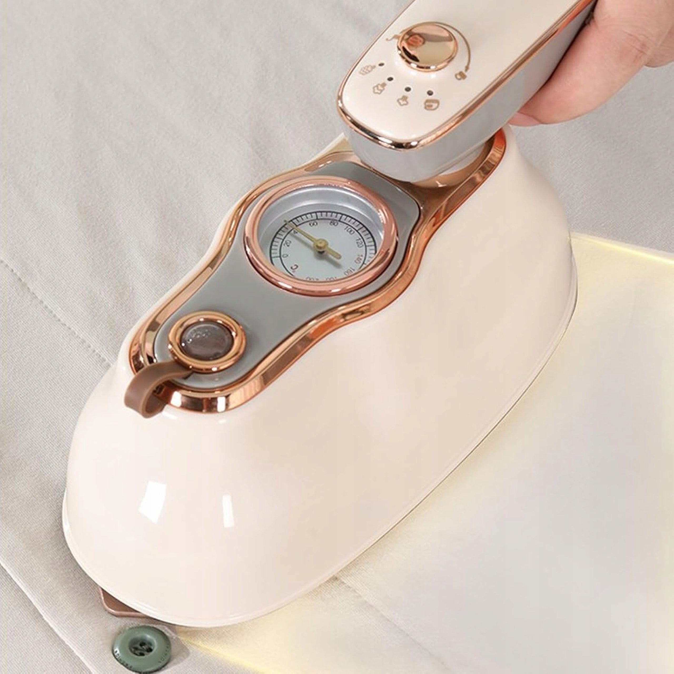 Steam iron travel iron ironing clothes 1250W temp mini indicator Manufacturer code steamer parowy 1250W mini 110V