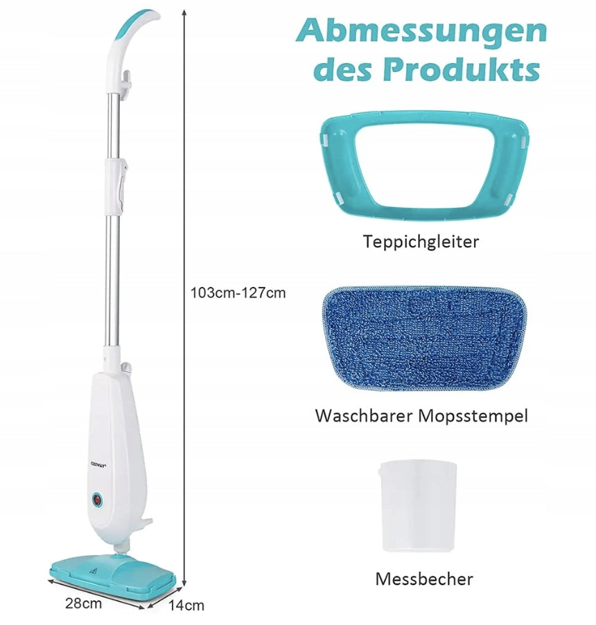 Steam mop for floors made of wood, marble, laminate COSTWAY Brand Costway