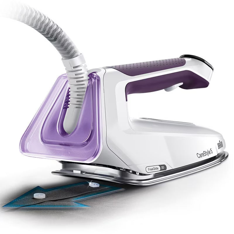 Steam station Braun CareStyle 5 2400 W purple and white Maximum steam pressure 7.5 bar