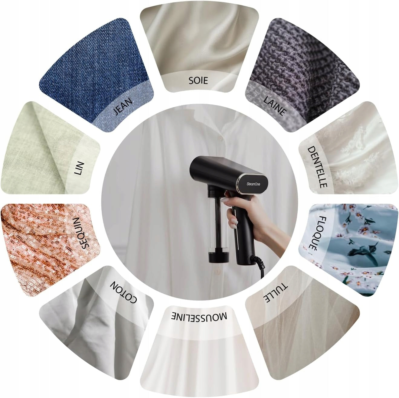 SteamOne NS150B Clothes Steamer Removes Wrinkles Sterilizes 2000W 30s Water tank capacity 1000 ml