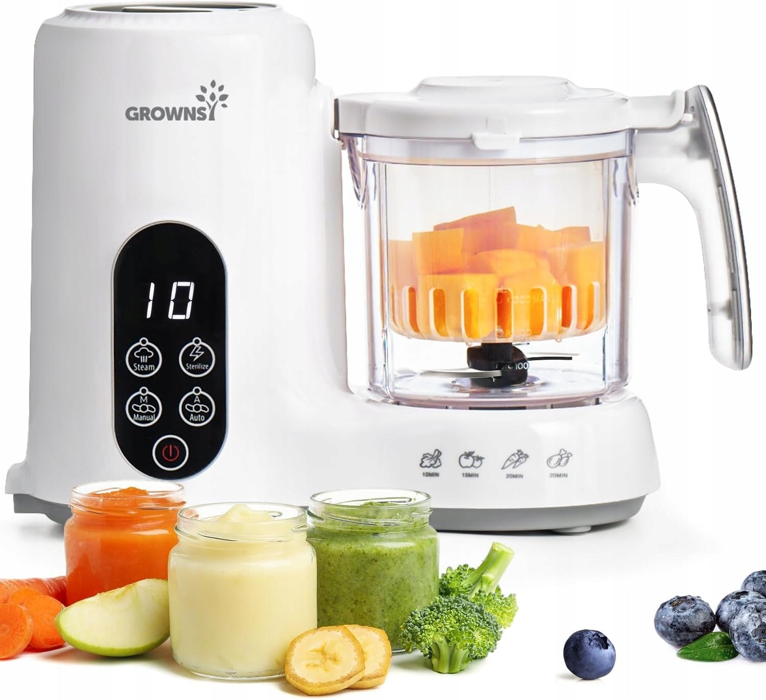 Steamer Baby Food Preparation Robot Blender Grownsy