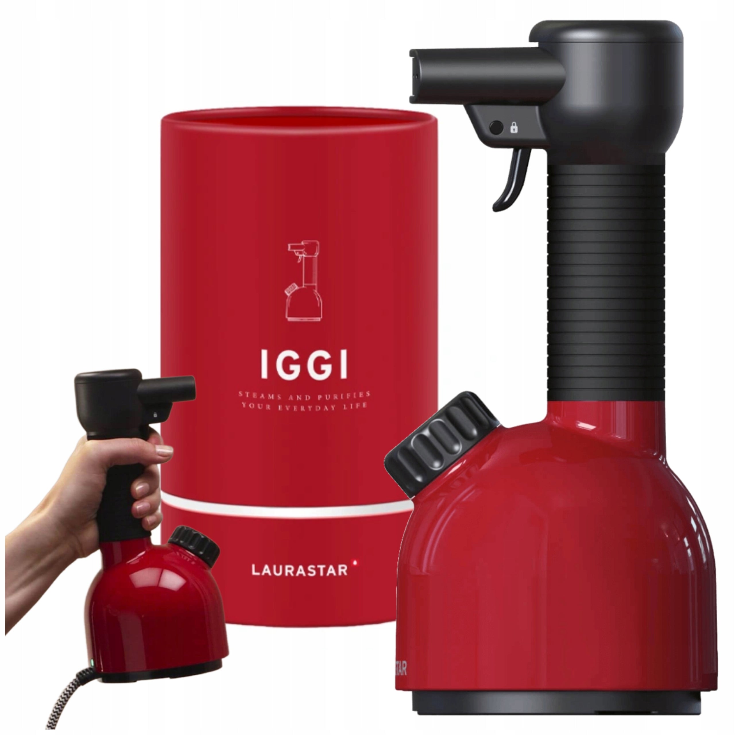 Steamer Clothes Steamer Portable DRY PAIR Laurastar Iggi Original Red