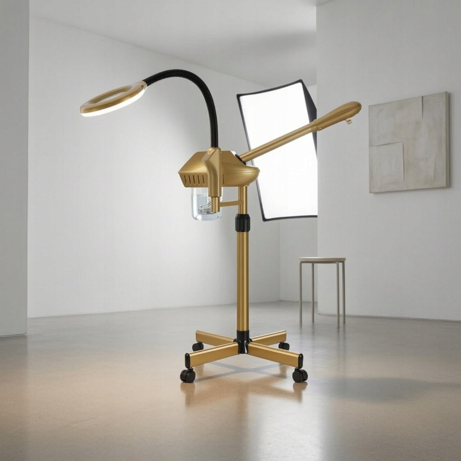 Steamer Facial Machine with Magnification Light Facial Steam Sprayer for Medical device no