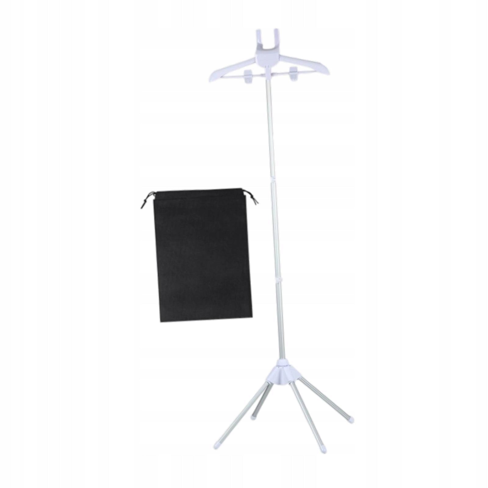 Steamer Hanger Stand Travel for Steaming Clothes Foldable Lightweight white Dominant color white