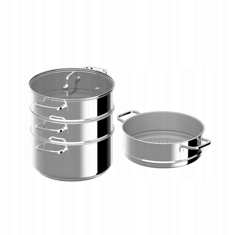 Steaming set 28cm stainless steel 8.5L Helix BergHOFF Brand Berghoff