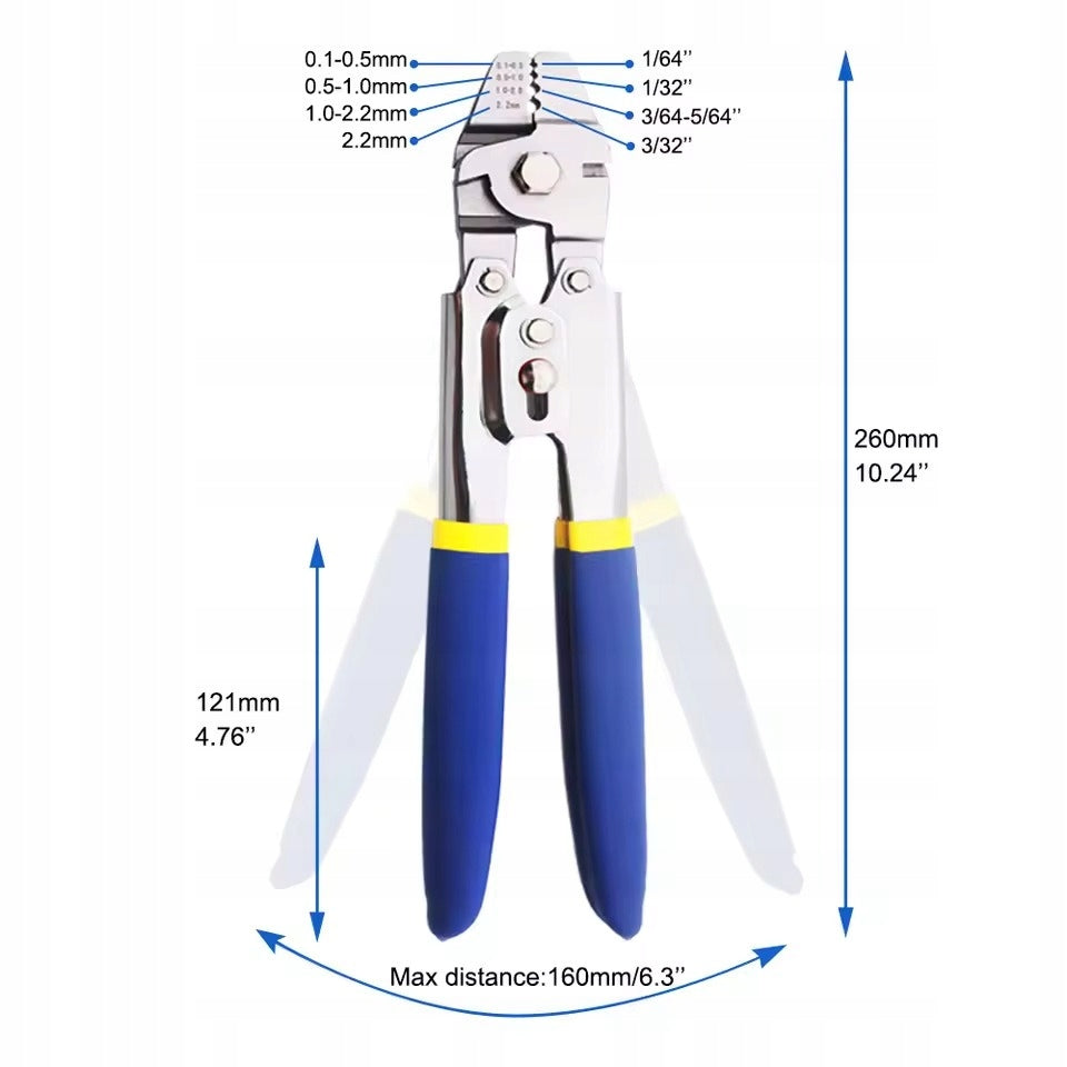 Steel Cable Crimping Tool Crimping Machine 300x Barrel Sleeves Brand no brand