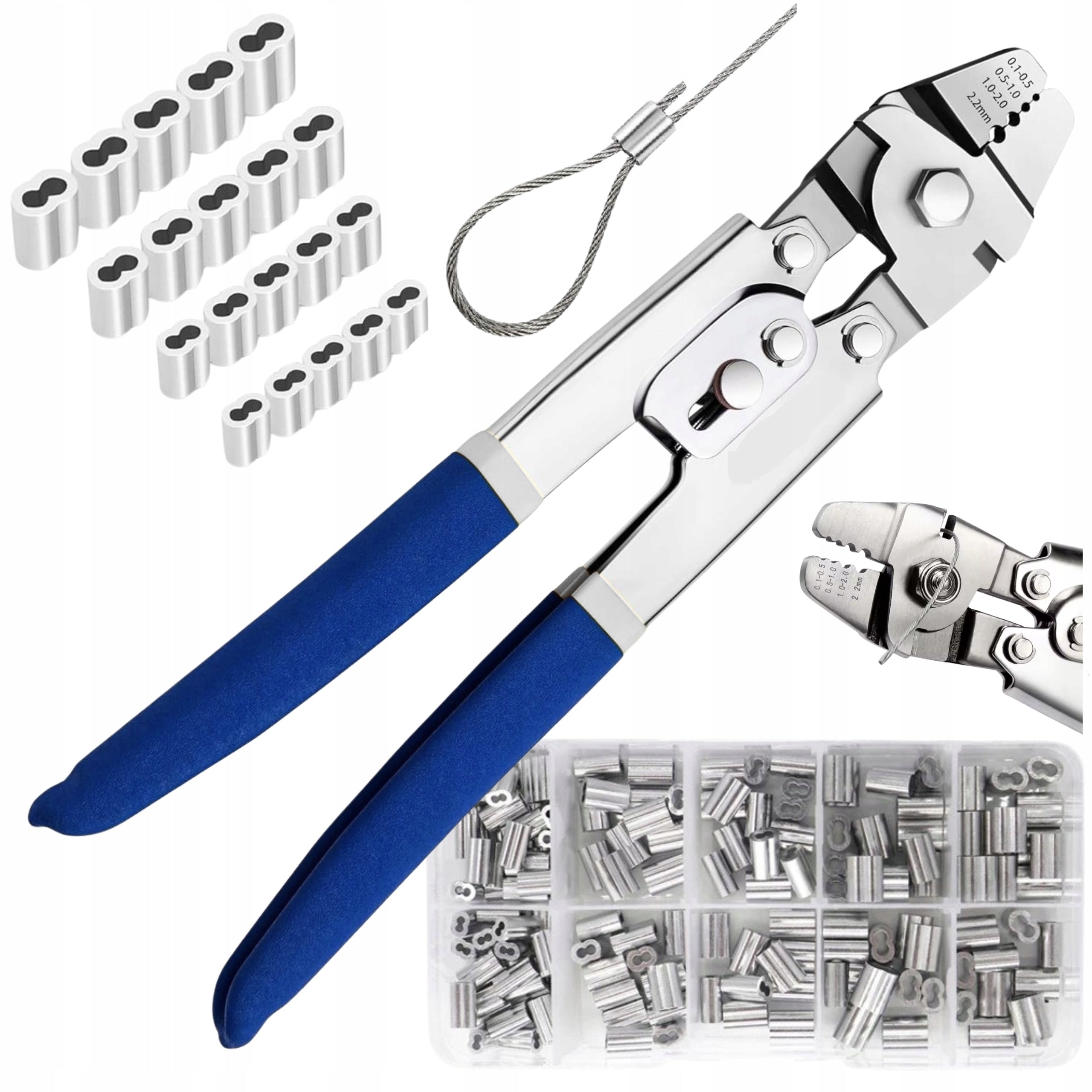 Steel Cable Crimping Tool Crimping Machine 300x Barrel Sleeves