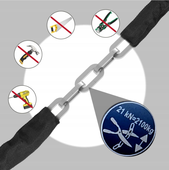 Steel Chain Bicycle Protection for Motorcycle Bike LOCK Manufacturer code 001950