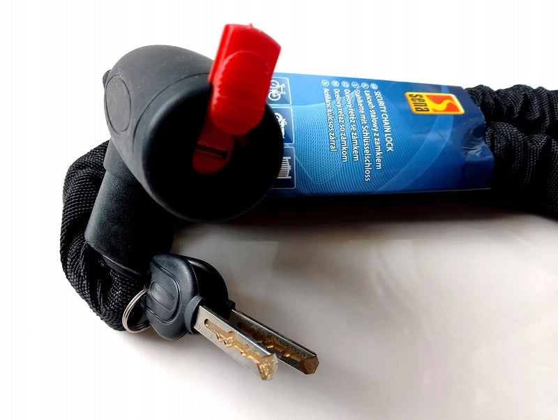 Steel Chain Bicycle Protection for Motorcycle Bike LOCK Packaging status original