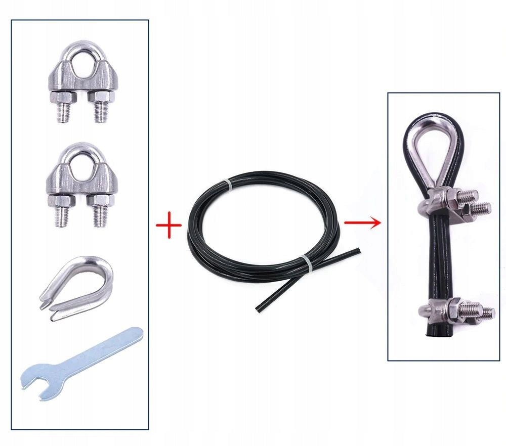 Steel Coated Rope 2,5m, Adjustable, For Gym Exercise Lift Manufacturer code FG09075
