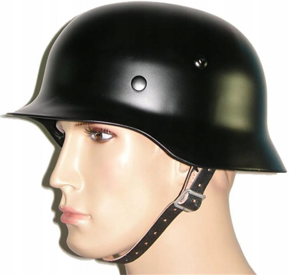 Steel Helmet OAREA M35 German Black Replica Motorcycle ASG Manufacturer no brand