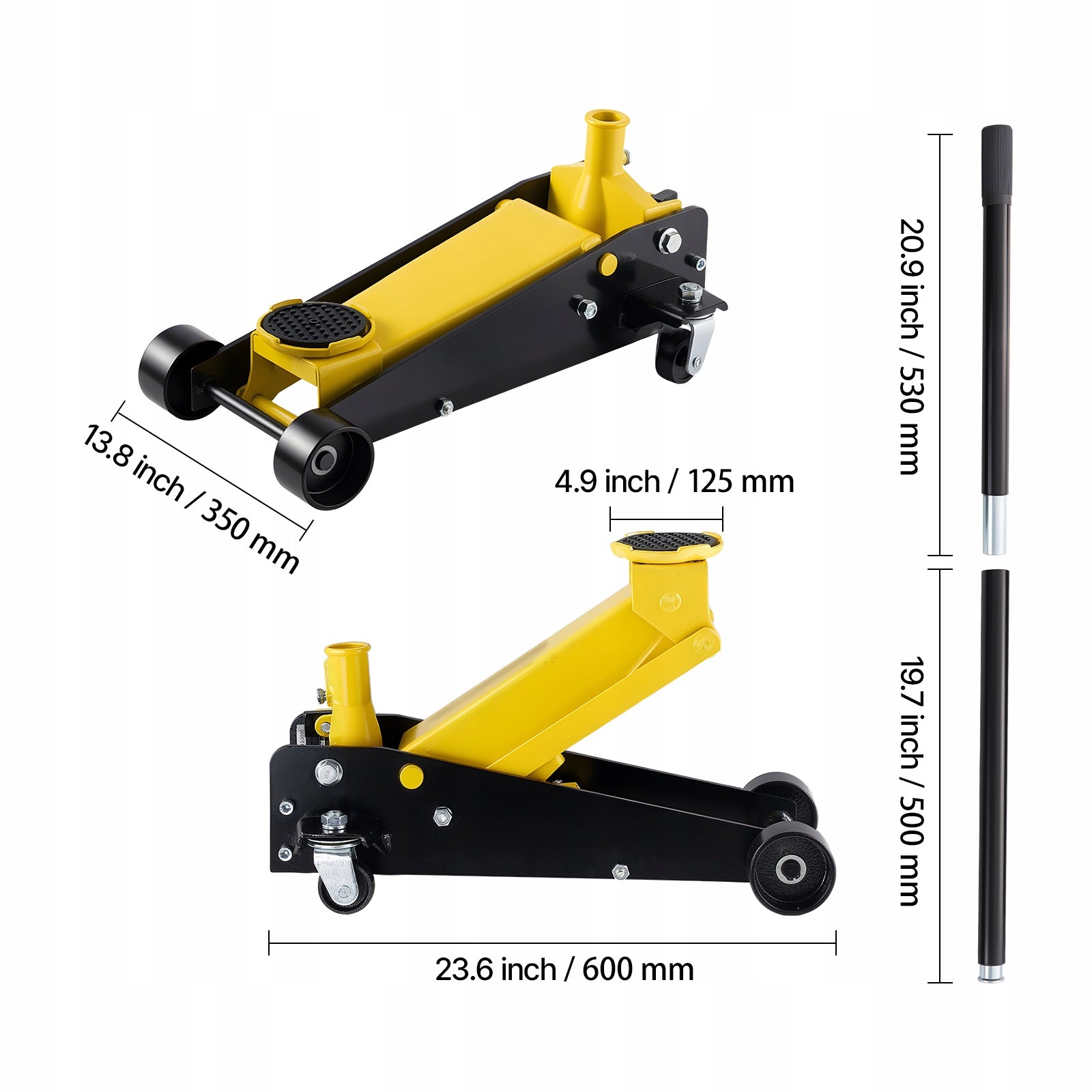 Steel Hydraulic Lift Load Capacity 3T 13 – 50CM With Single Piston Pump Manufacturer code ZJDBQJDTZ3TDSB