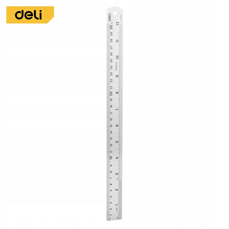 Steel Ruler 300 mm Deli EDL8030Y Manufacturer code EDL8030Y