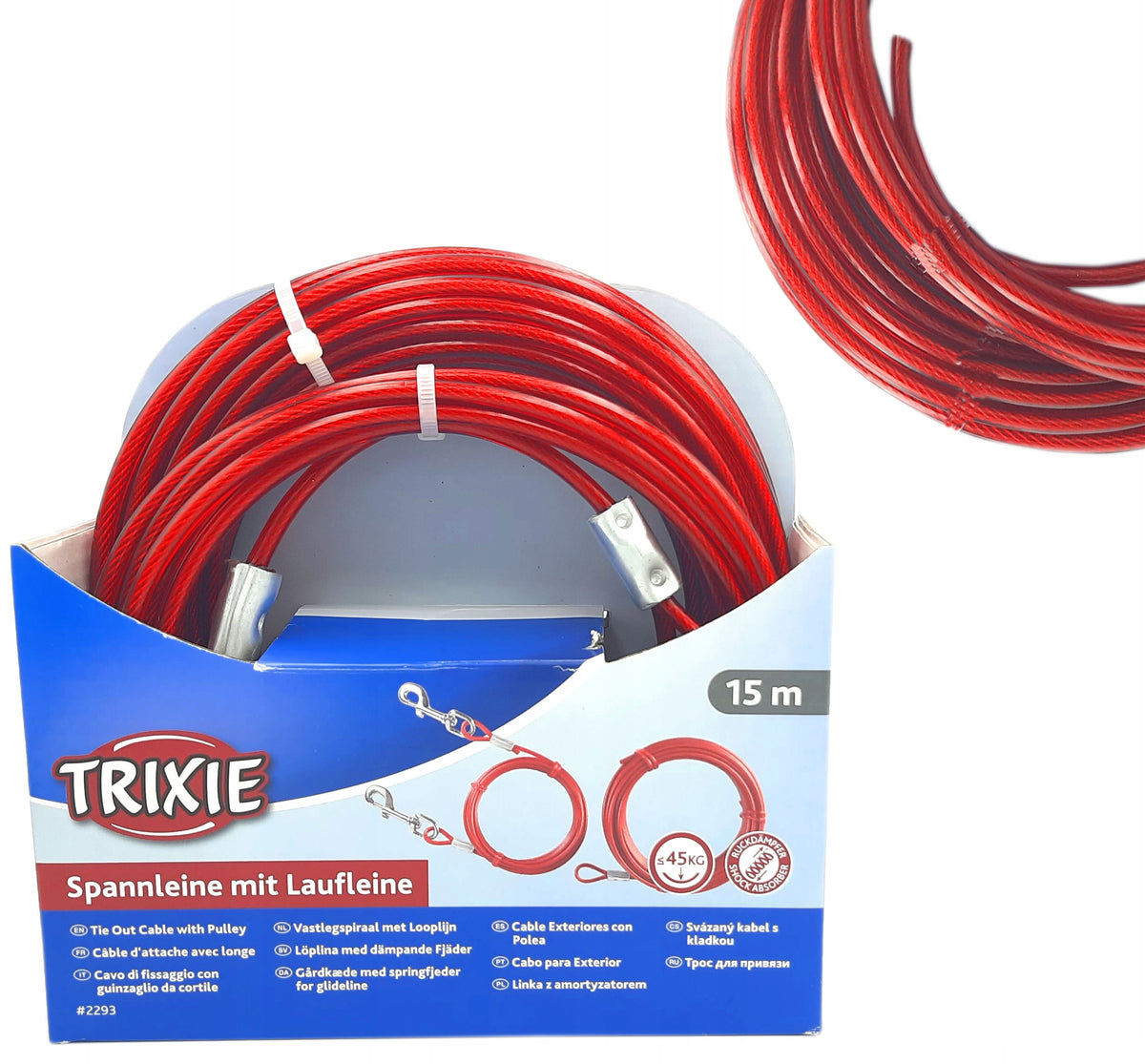 Steel Running Cable With Amotriizer 15m Trixie