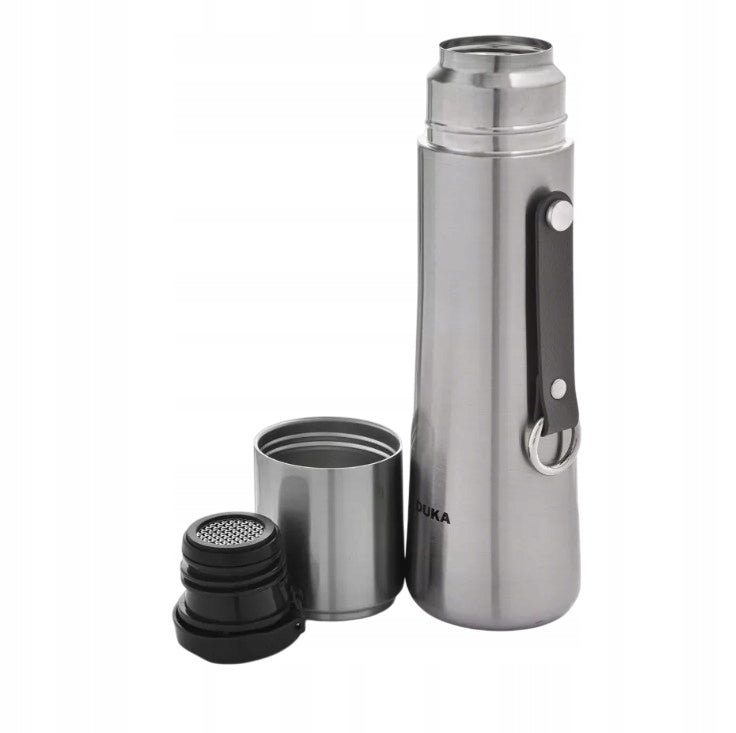 Steel Thermos DUKA Resa 500ml Silver 2222041 + Cup 150ml BPA Free Color silver
