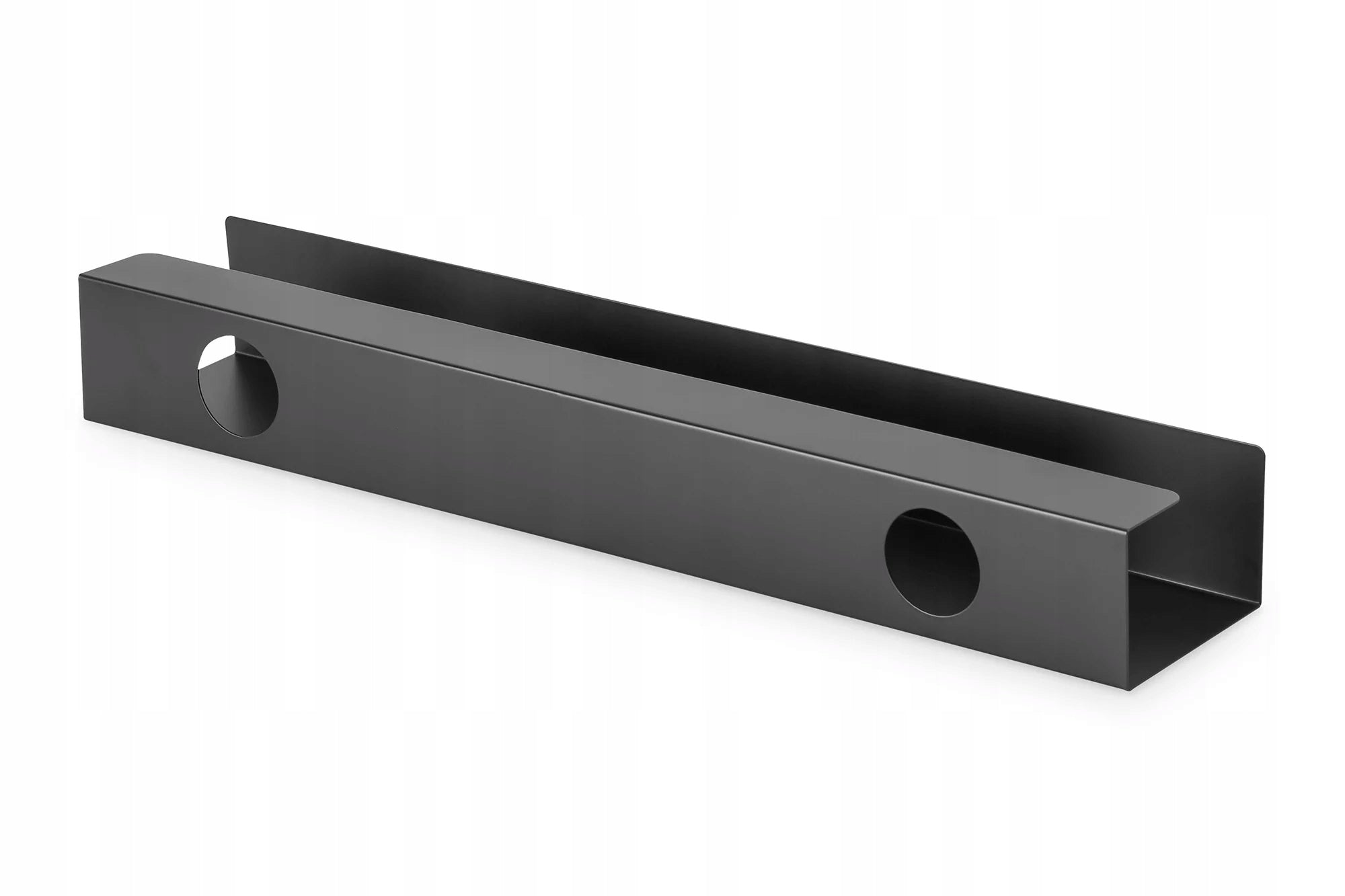 Steel channel for wiring organization, screw assembly, length 60cm, black DA Color black
