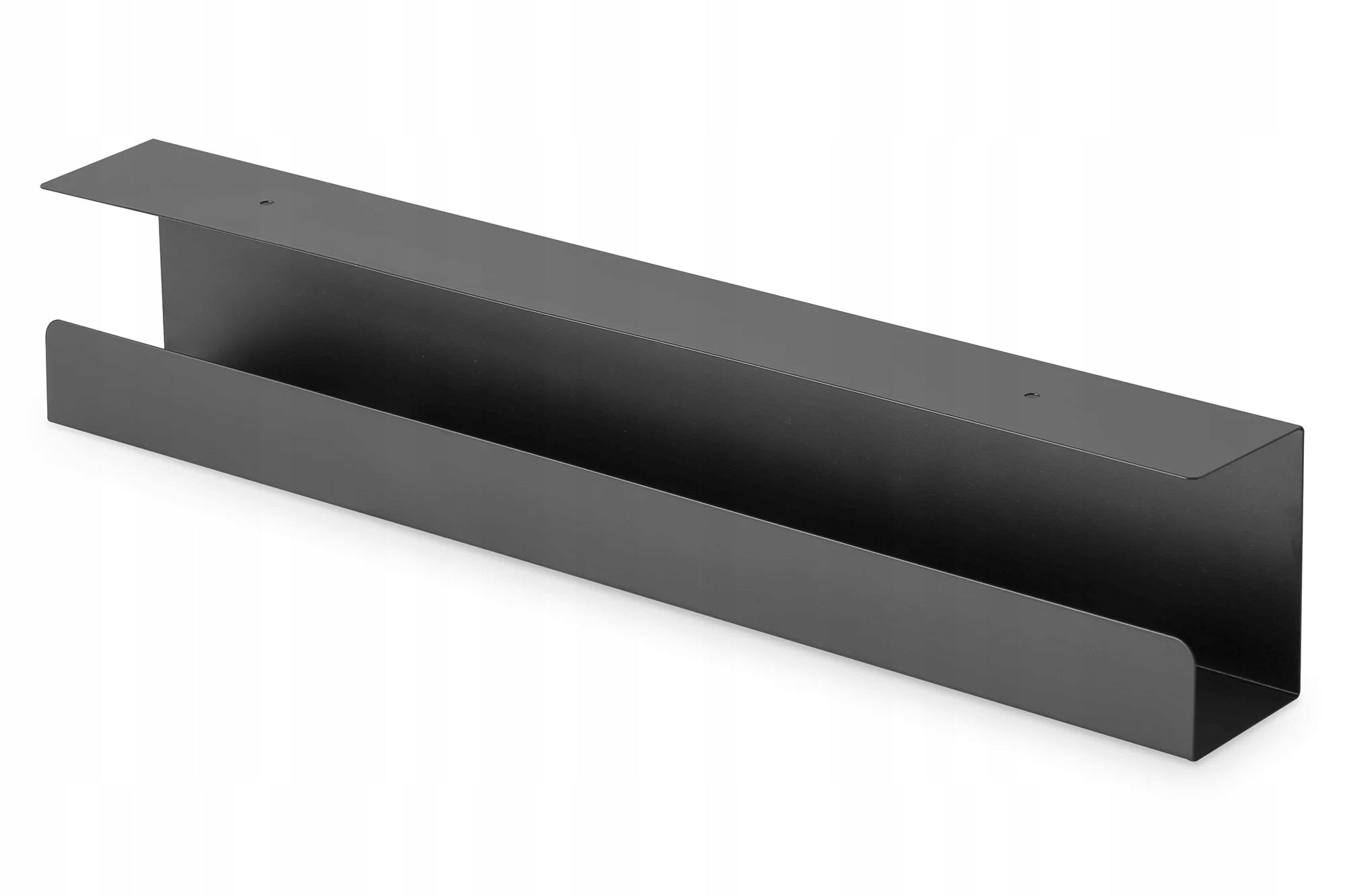 Steel channel for wiring organization, screw assembly, length 60cm, black DA