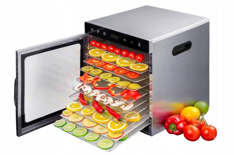 Steel dehydrator Wartmann WM-2110 with LED backlight + 10 trays