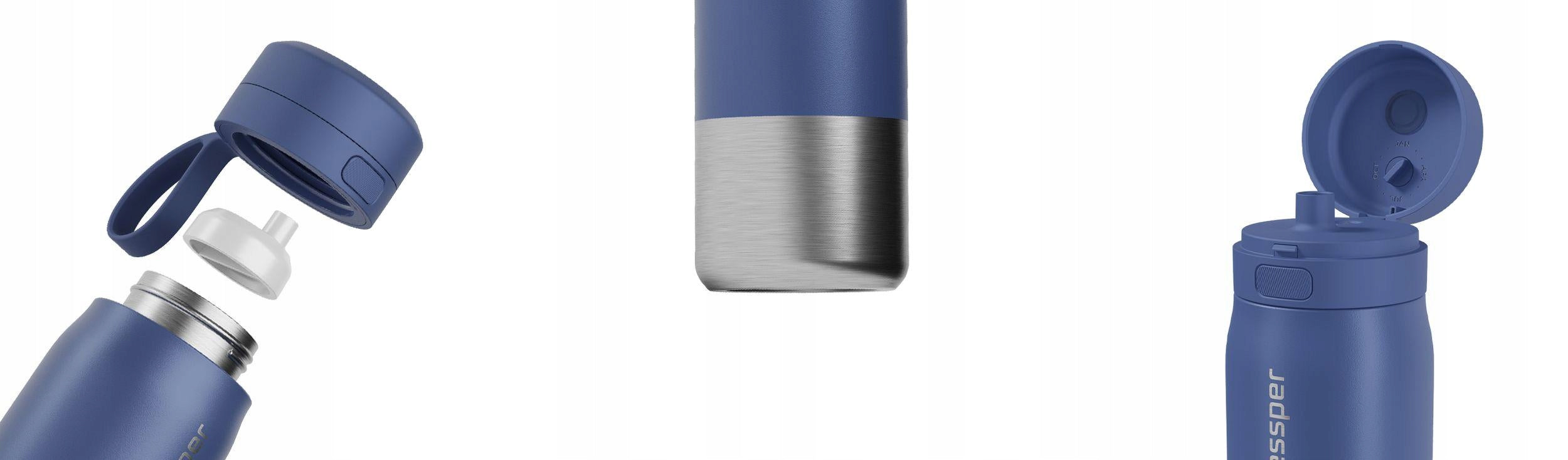 Steel filter bottle Wessper B2 Actitex water bottle 1L +5x filter Packaging status original