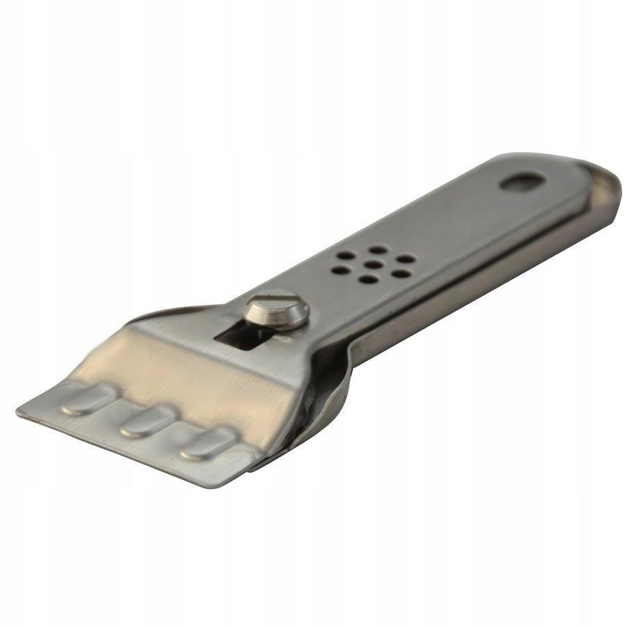 Steel scraper for cleaning ceramic plates 13,3 cm Packaging status original