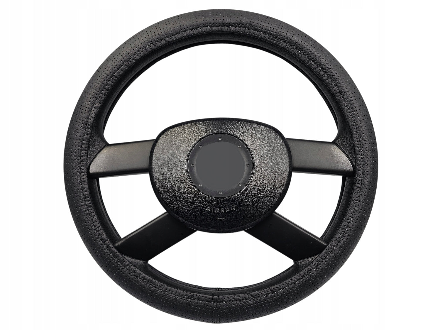 Steering Wheel Cover Leather Overlay LEATHER WITH ONE PIECE 37-39 Manufacturer's catalog number POK/E/SK/G/CZARNY