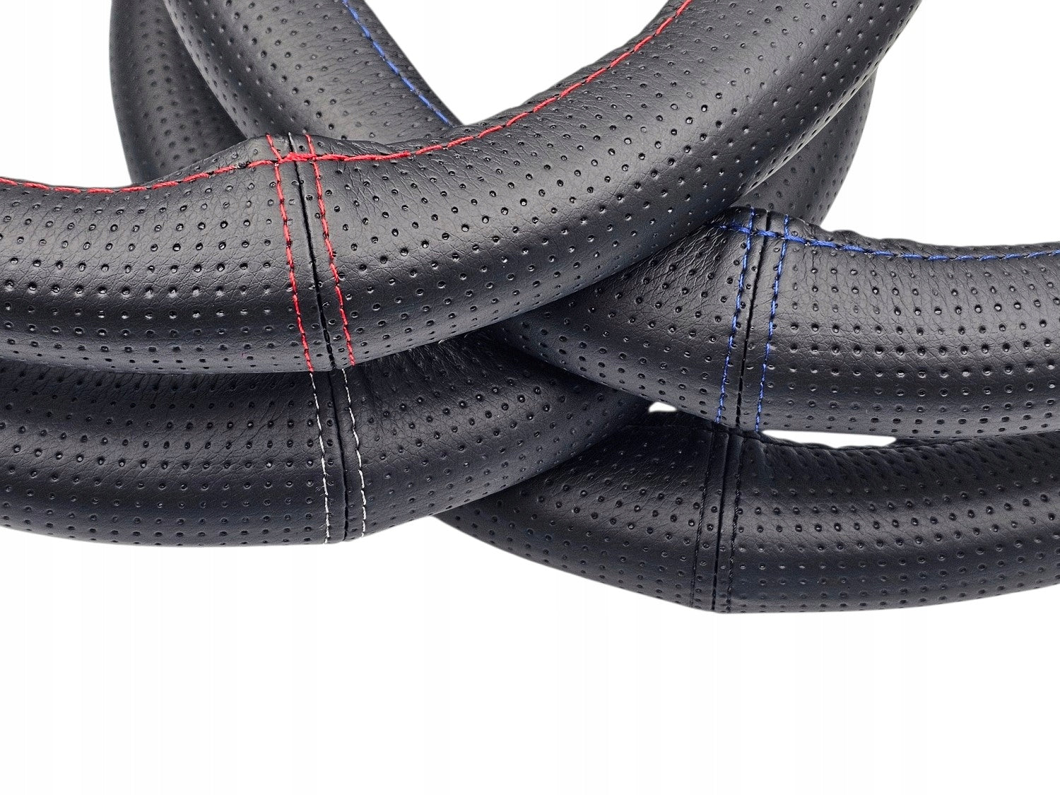 Steering Wheel Cover Leather Overlay LEATHER WITH ONE PIECE 37-39