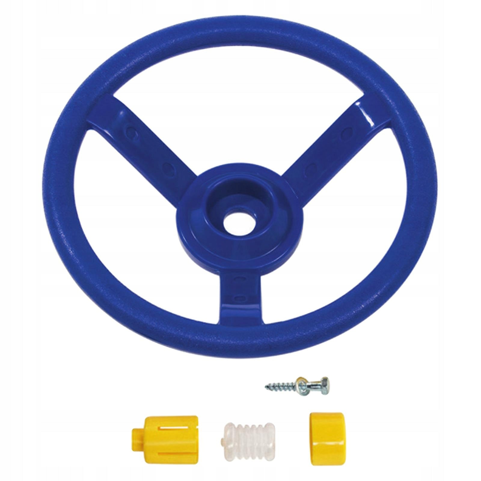 Steering Wheel Toy Kids Steering Wheel for Outdoor Playhouse Swing Set Blue